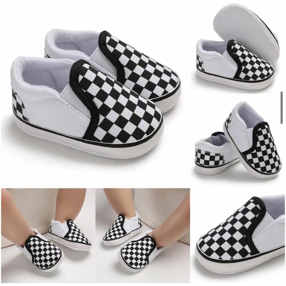Classic Infant Boy Girl Crib Baby Shoes Sneakers Casual Shoes Sizes 0-6M